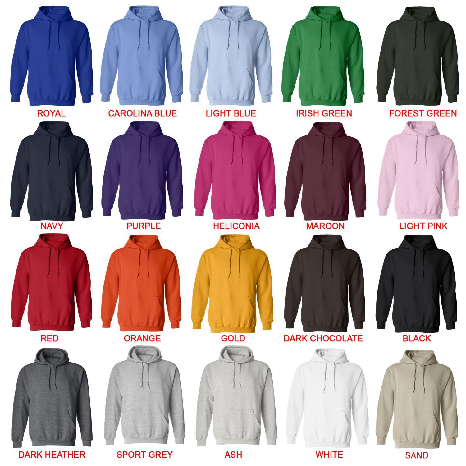 hoodie color chart - Vegeta Shop