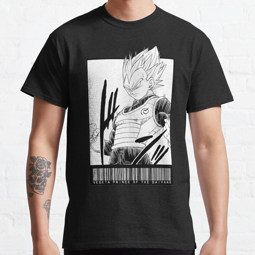 Vegeta Prince Of The Saiyans Code T-shirt - Image 2