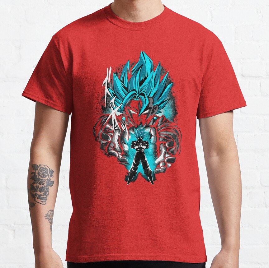 Blue Gokus Anime T-shirt - Image 6