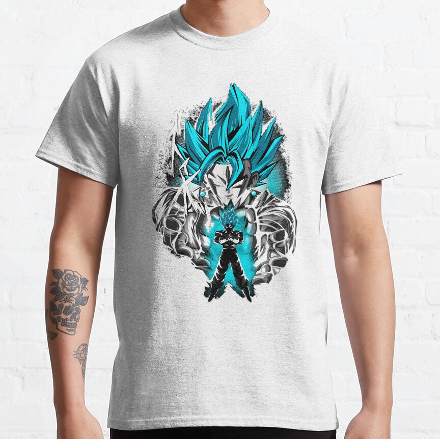 Blue Gokus Anime T-shirt - Image 2