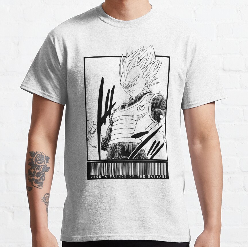 Vegeta Prince Of The Saiyans Code T-shirt