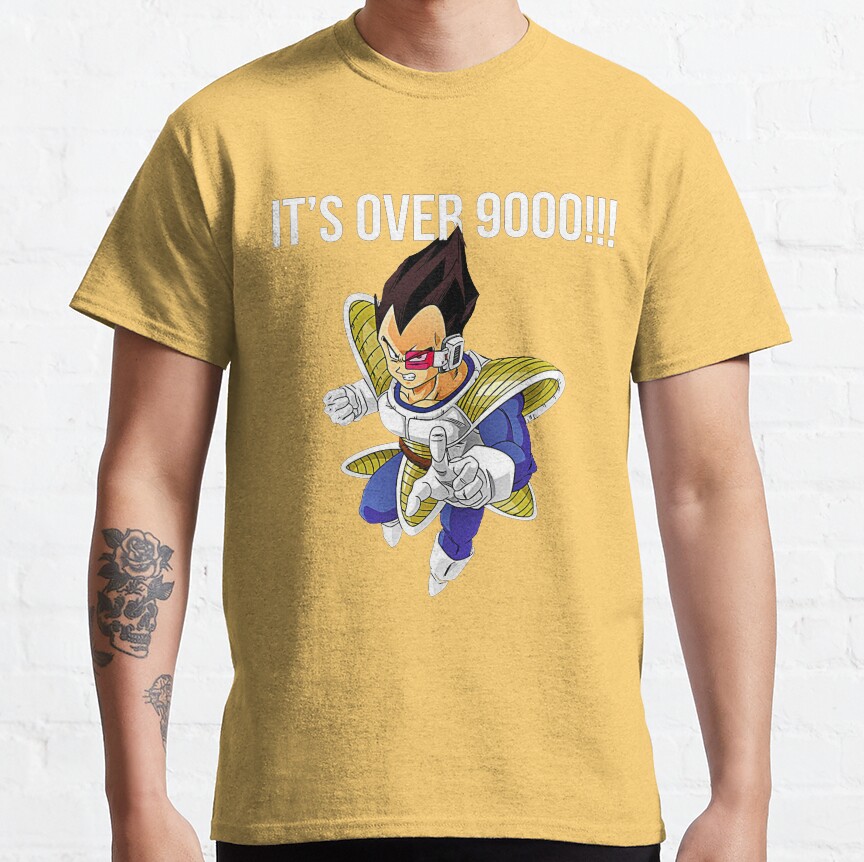 Its Over 9000 T-shirt - Image 7