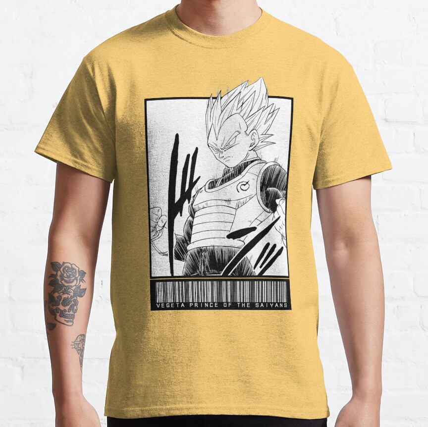 Vegeta Prince Of The Saiyans Code T-shirt - Image 7