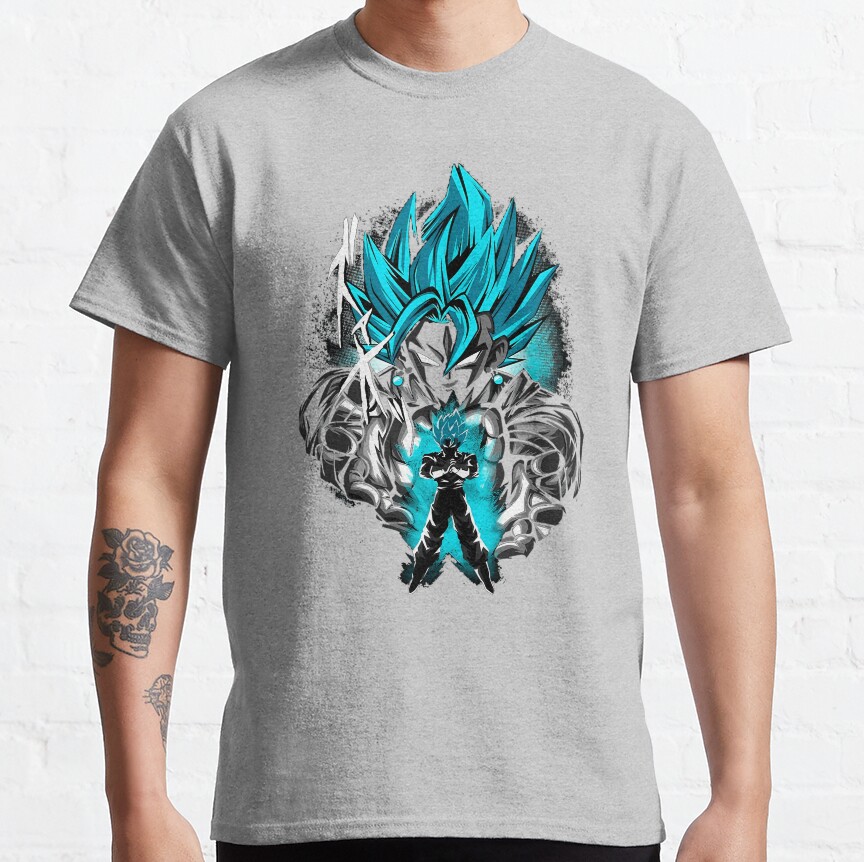 Blue Gokus Anime T-shirt - Image 4