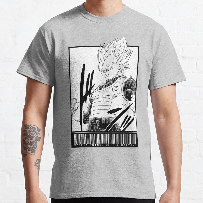 Vegeta Prince Of The Saiyans Code T-shirt - Image 4