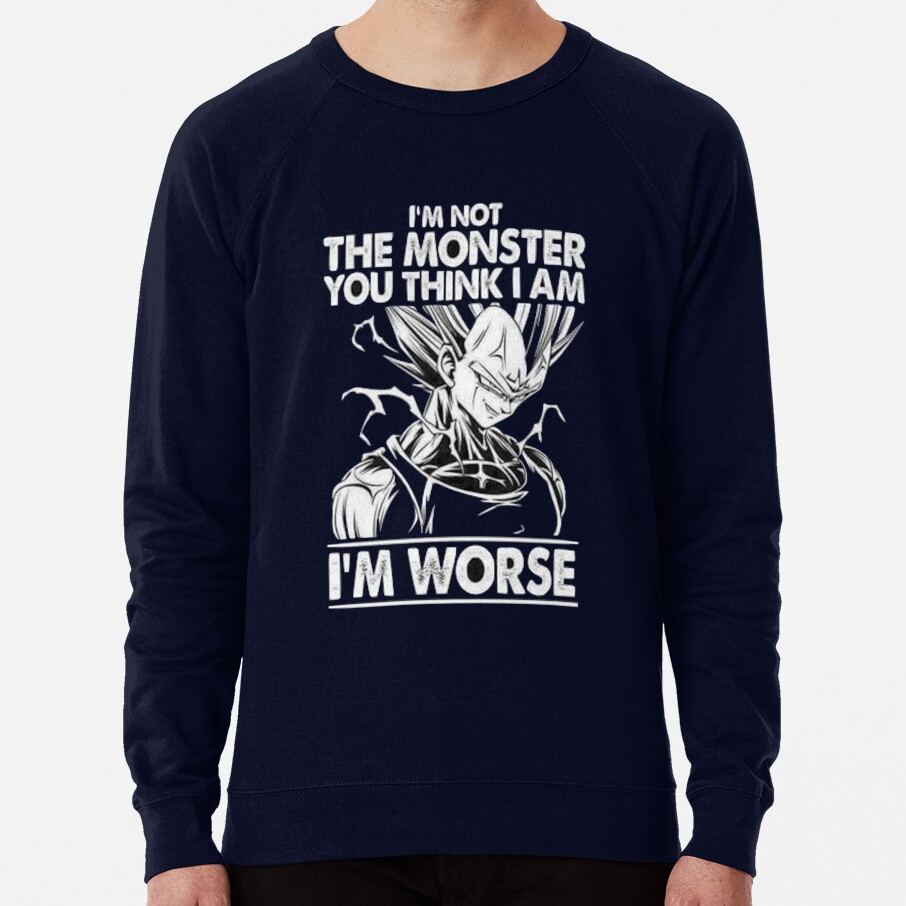 Vegeta S Quote Sweatshirt - Image 6