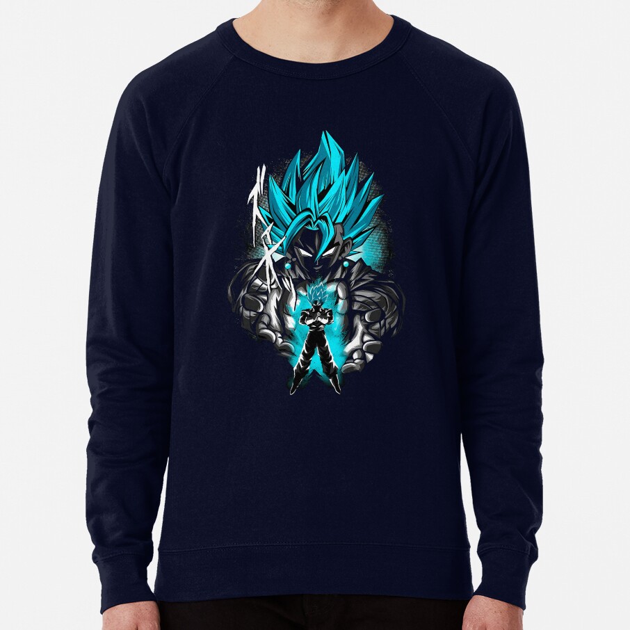 Blue Gokus Anime Sweatshirt - Image 6