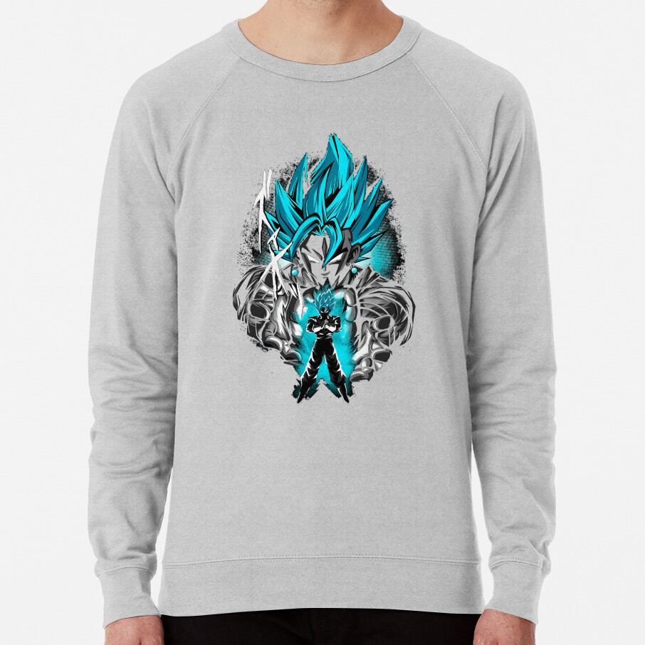 Blue Gokus Anime Sweatshirt - Image 5