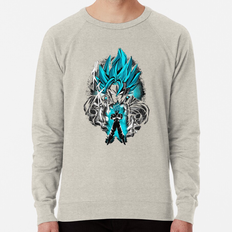 Blue Gokus Anime Sweatshirt - Image 4