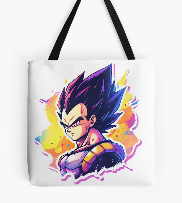 Vegeta Splash Db Tote Bag