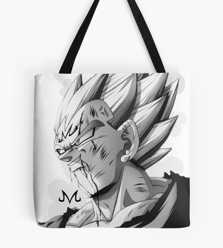 Majin Vegeta Mono Tote Bag