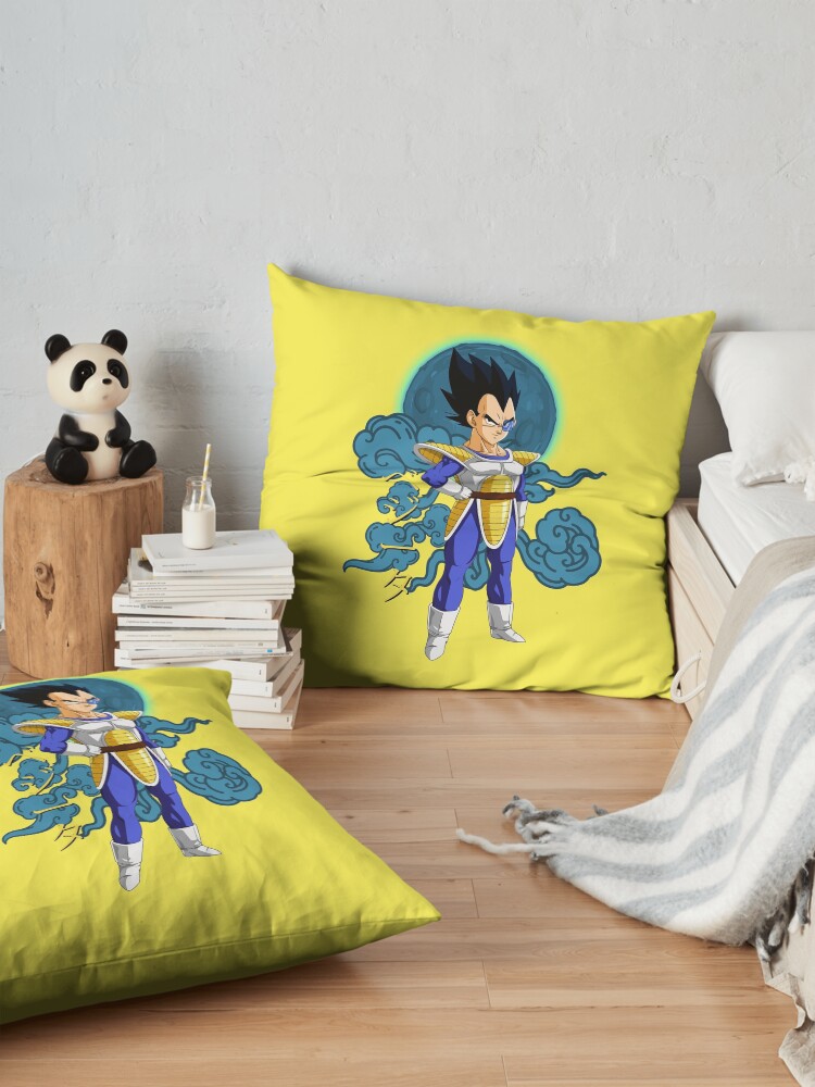 Vegeta Old Times Dragon Ball Throw Pillow - Image 2