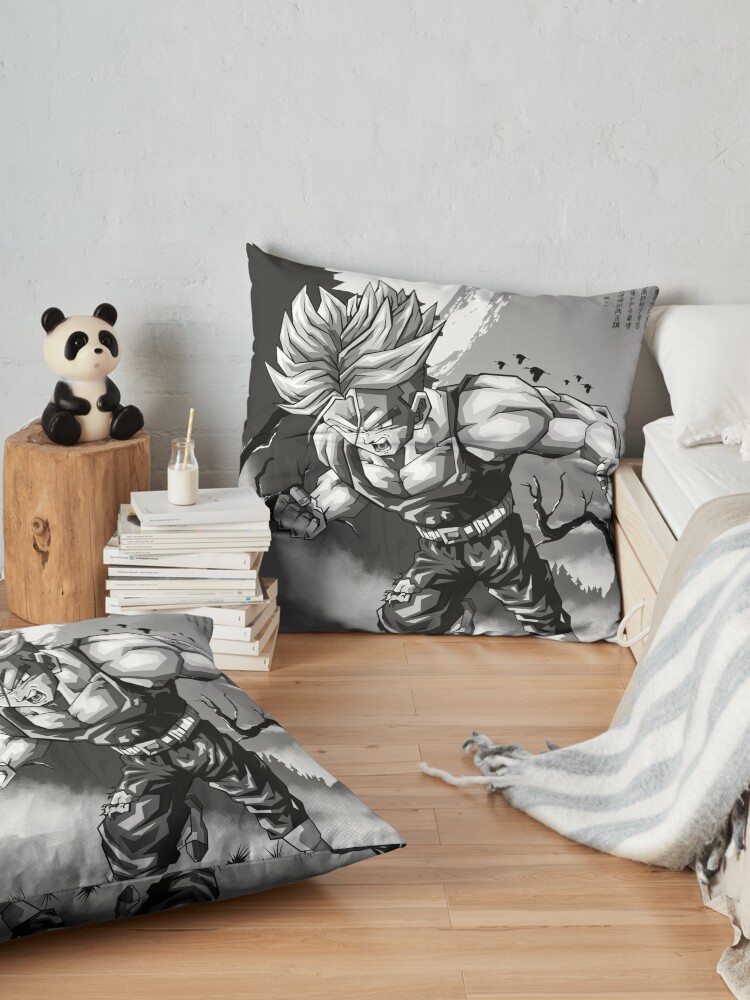Trunks Dragonball Throw Pillow - Image 2