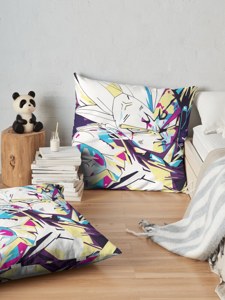 Vegeta Retro80S Throw Pillow - Image 2