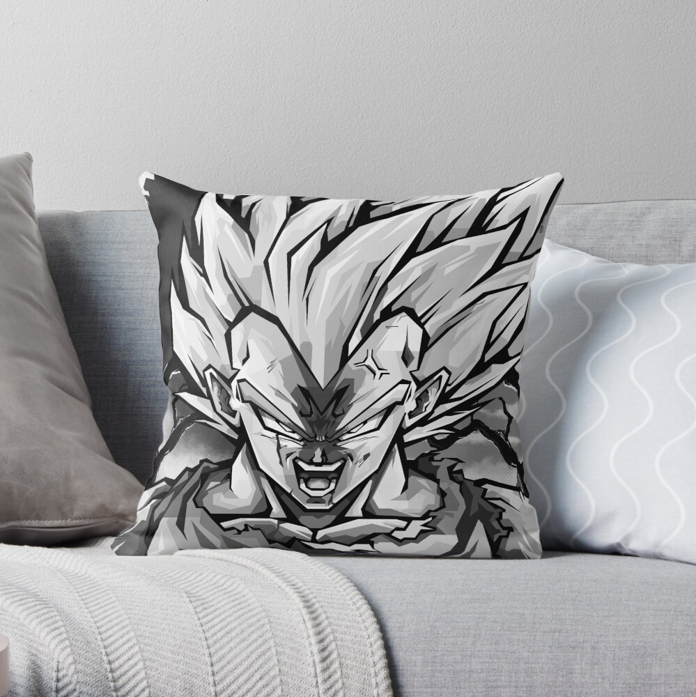 Vegeta Dragonball Throw Pillow