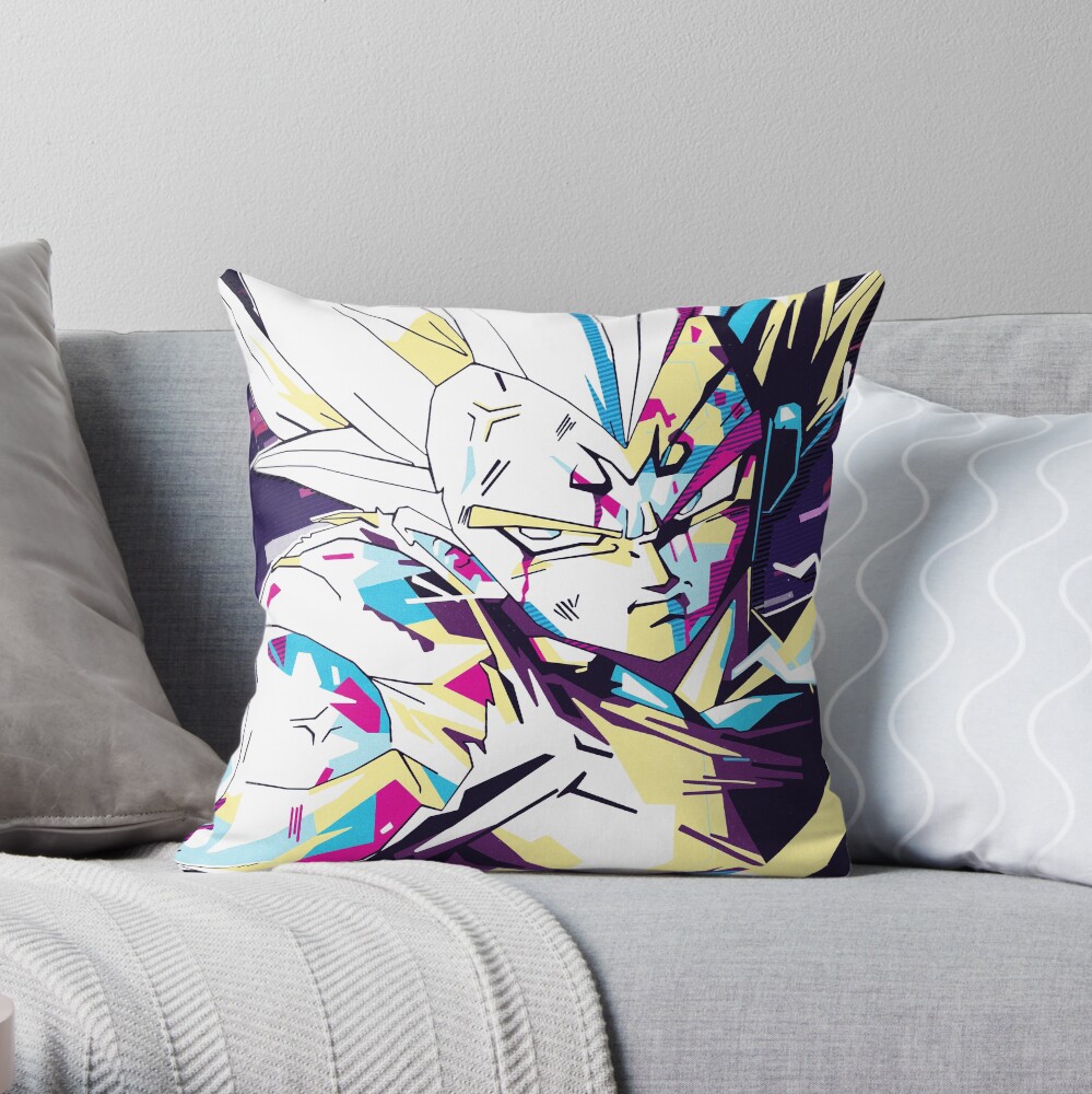 Vegeta Retro80S Throw Pillow