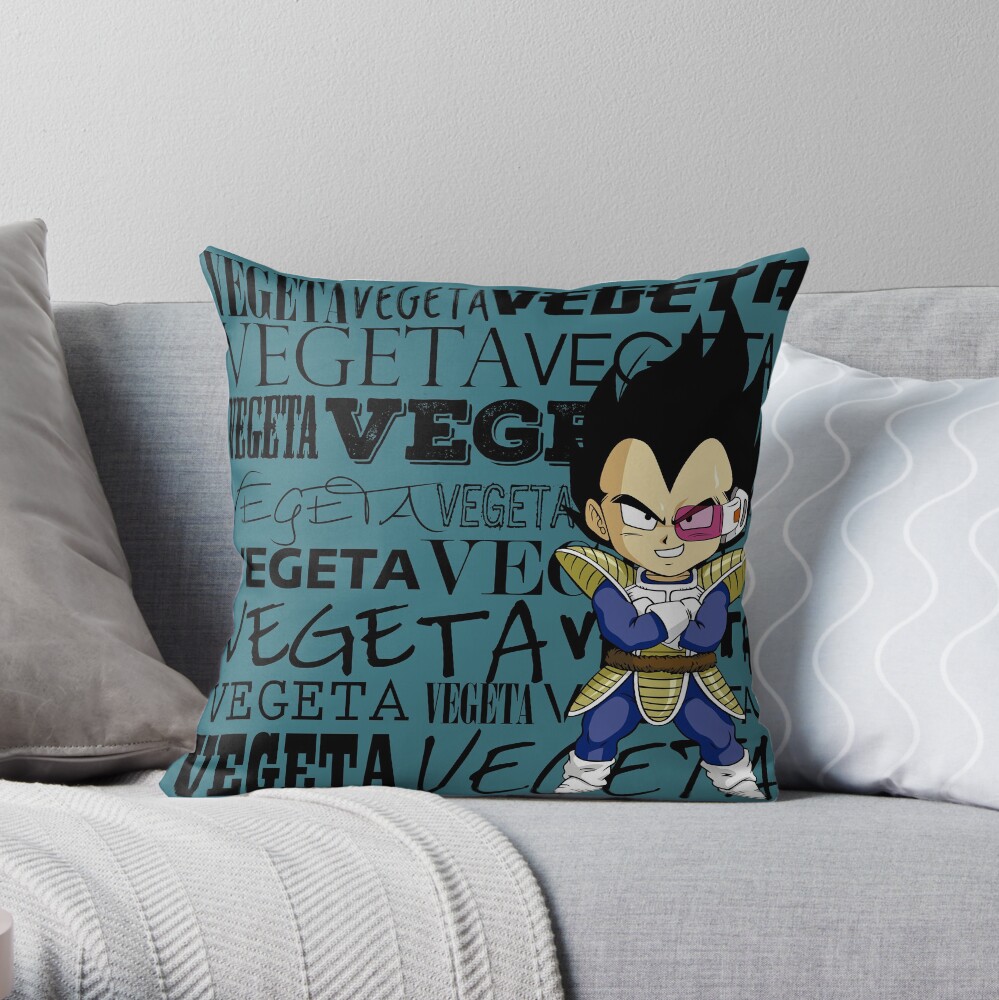 Vegeta Throw Pillow