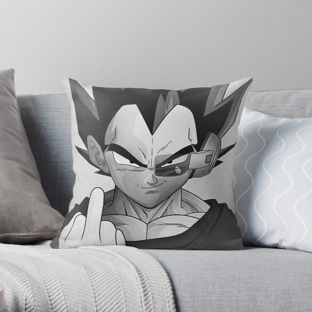 Vegeta Throw Pillow