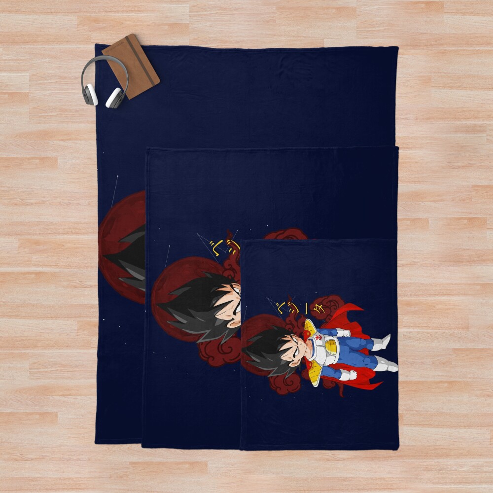 Vegeta Prince Kid Throw Blanket - Image 3