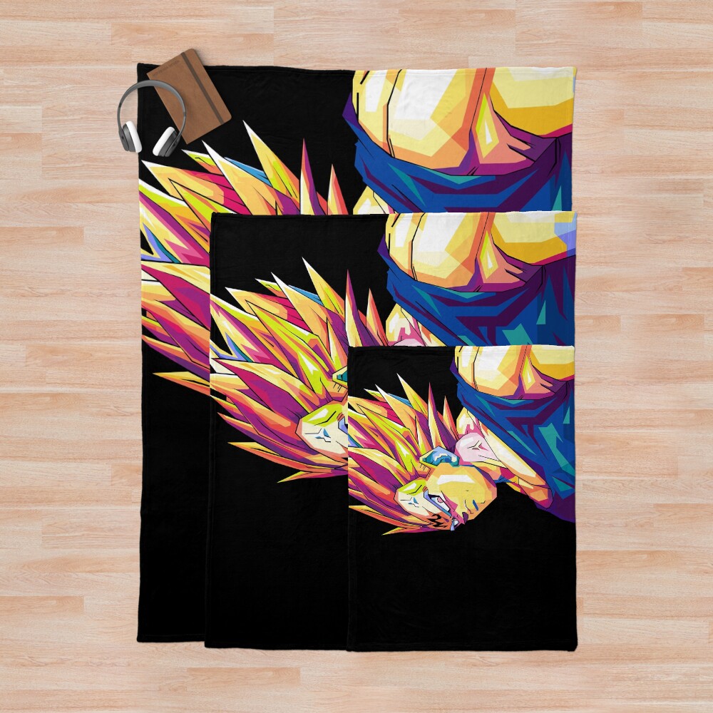 Vegeta Dragon Ball Throw Blanket - Image 3