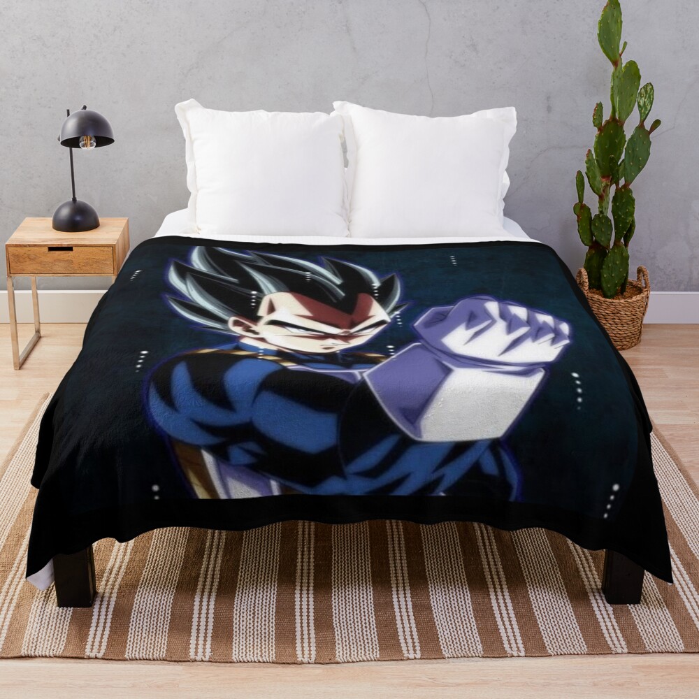 Vegeta Throw Blanket