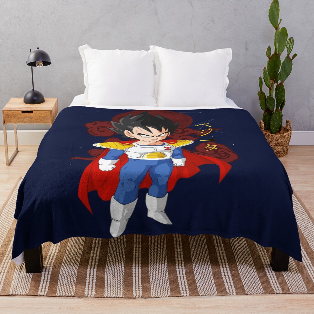 Vegeta Prince Kid Throw Blanket