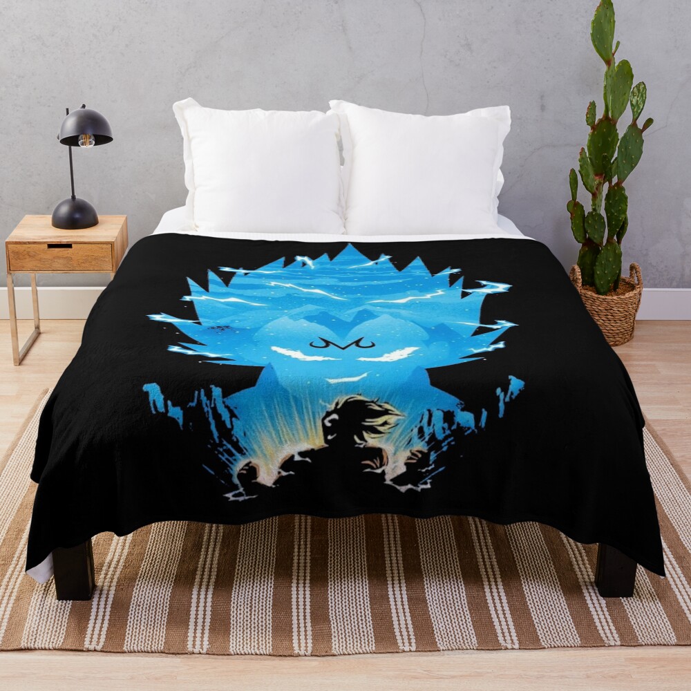 Majin Vegeta Throw Blanket