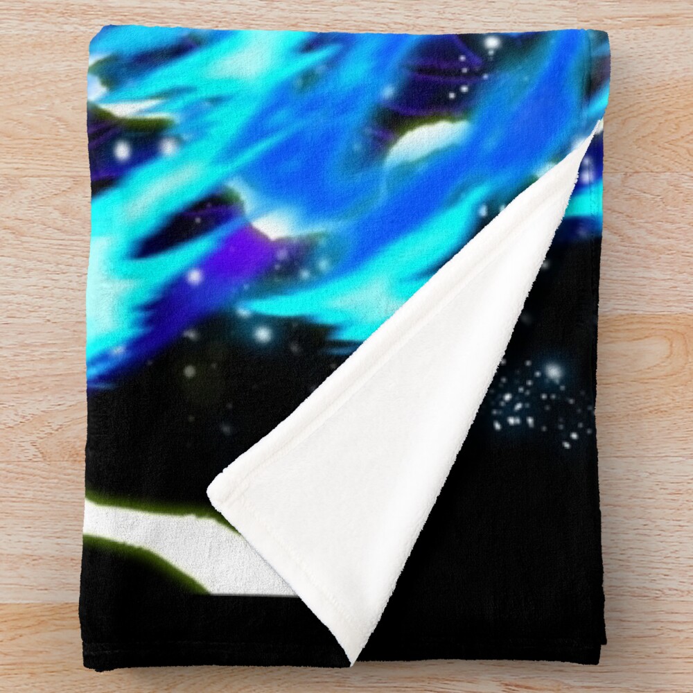 Vegeta Super Saiyan Blue Throw Blanket - Image 2