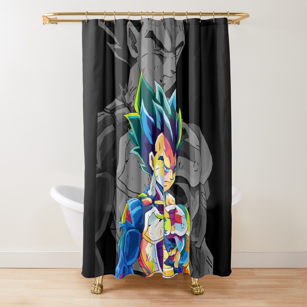 Vegeta Dragon Ball Pop Art Shower Curtain