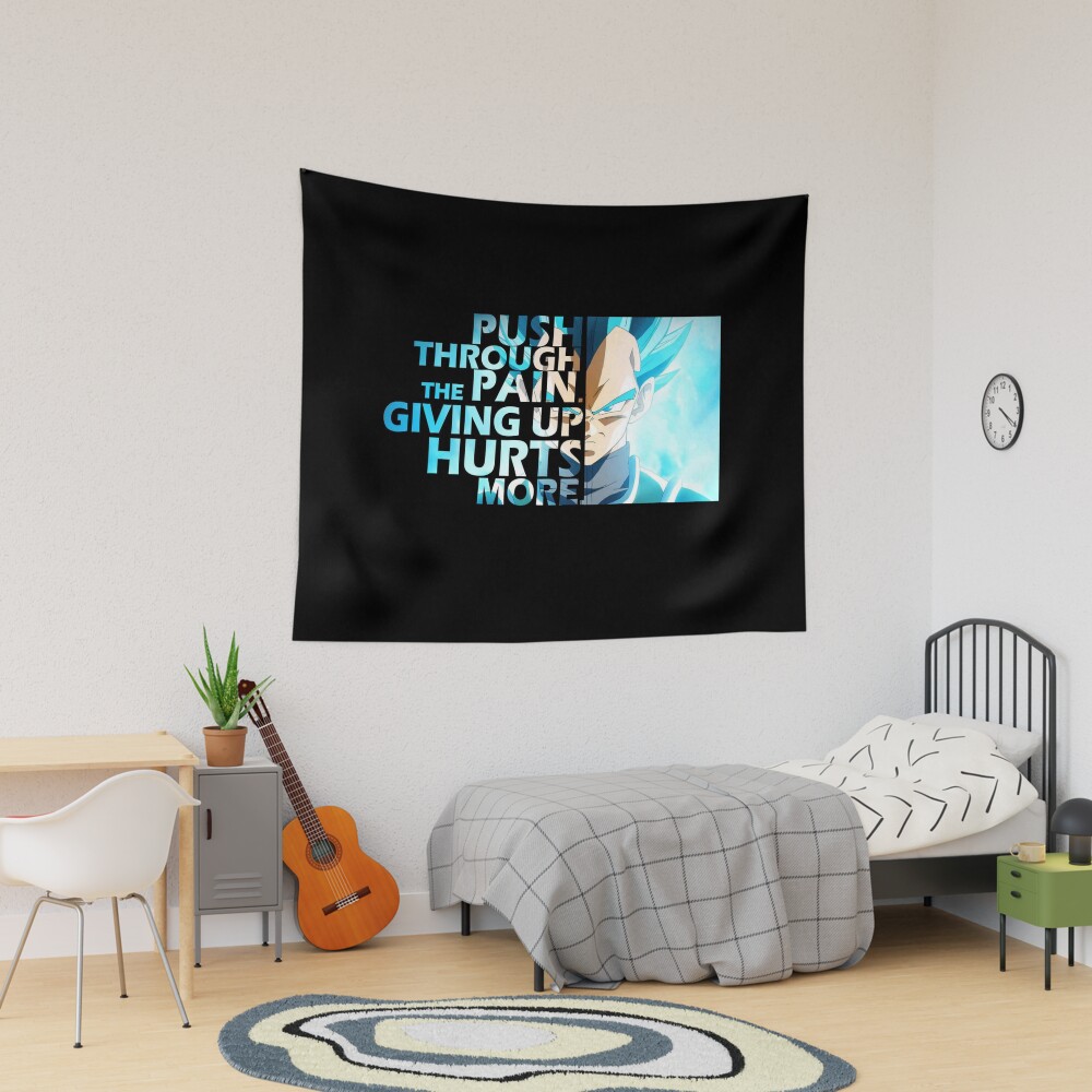 Vegeta Quote Tapestry