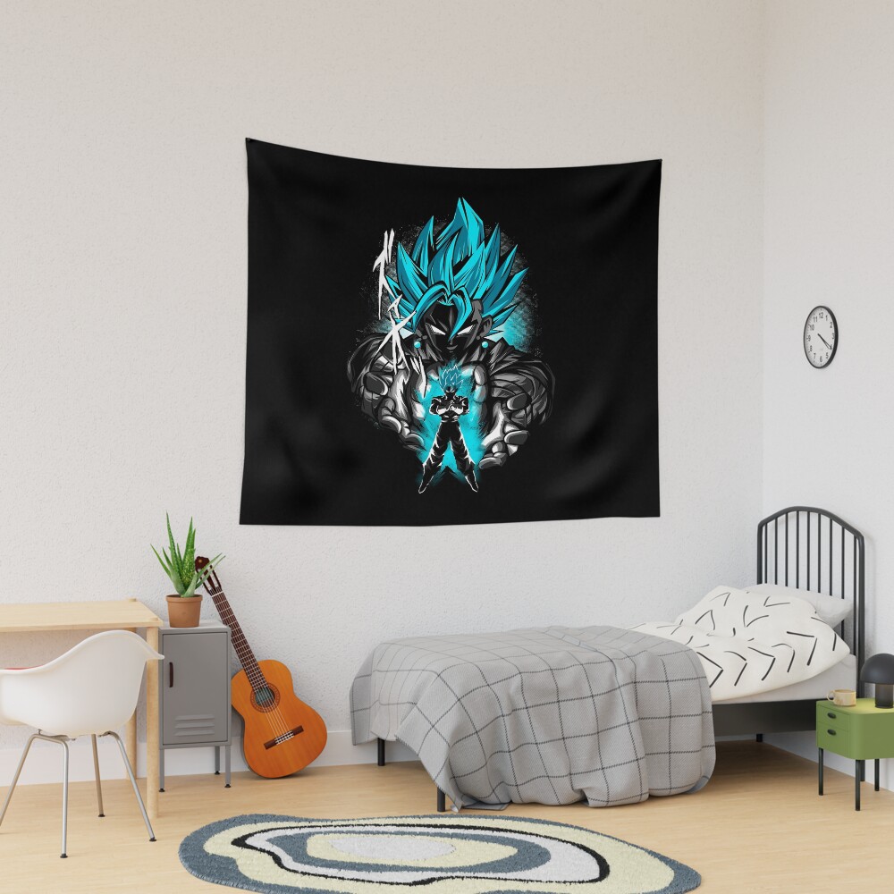 Blue Gokus Anime Tapestry