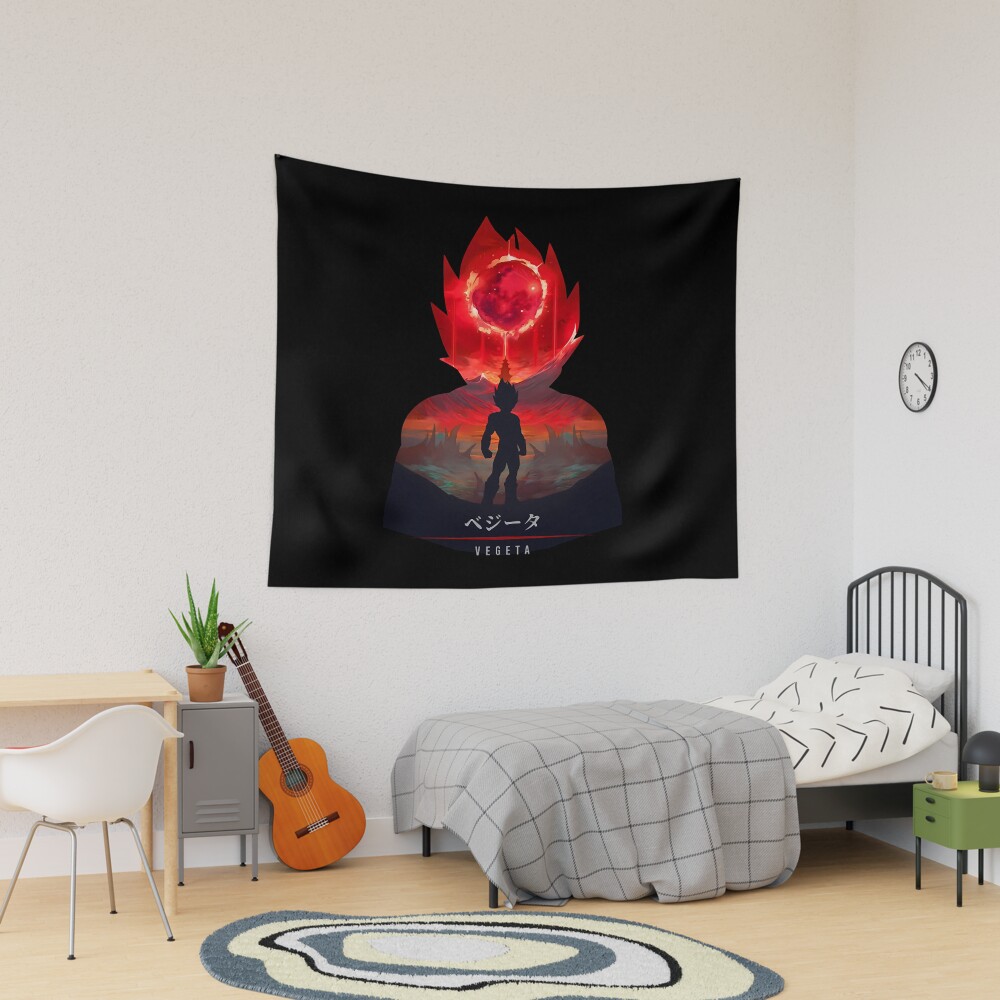 Vegeta Bloody Illusion Tapestry